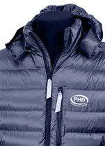 In Charcoal Ultrashell fabric with optional hood