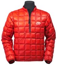 WaferLite Down Shirt - in red 7X fabric